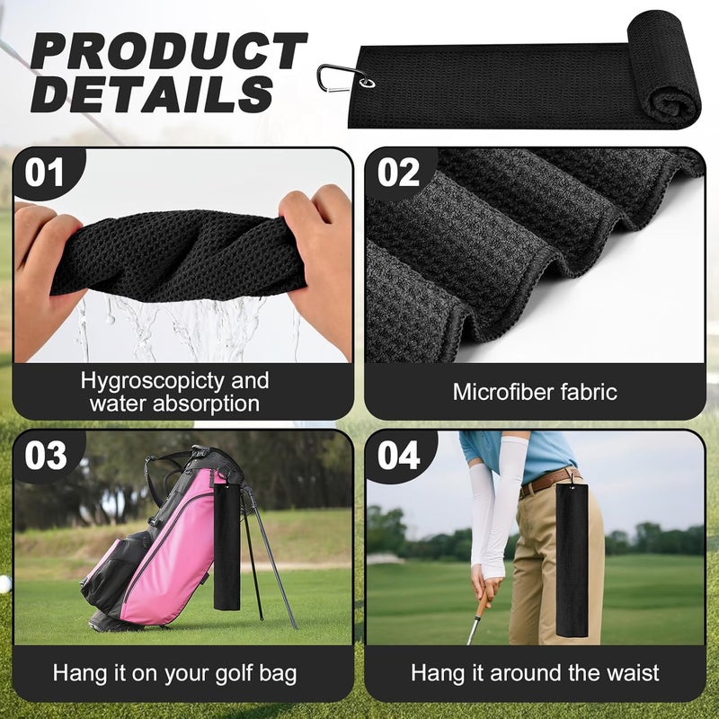 Wynaura 15PCS Golf Accessories Kit - Include Golf Club Cleaner Brush with Groove Cleaner Tool, Golf Ball Bag, Divot Tool with Magnetic Ball Marker, Towel, Golf Tees, Golf Gift for Men/Women - Image 3